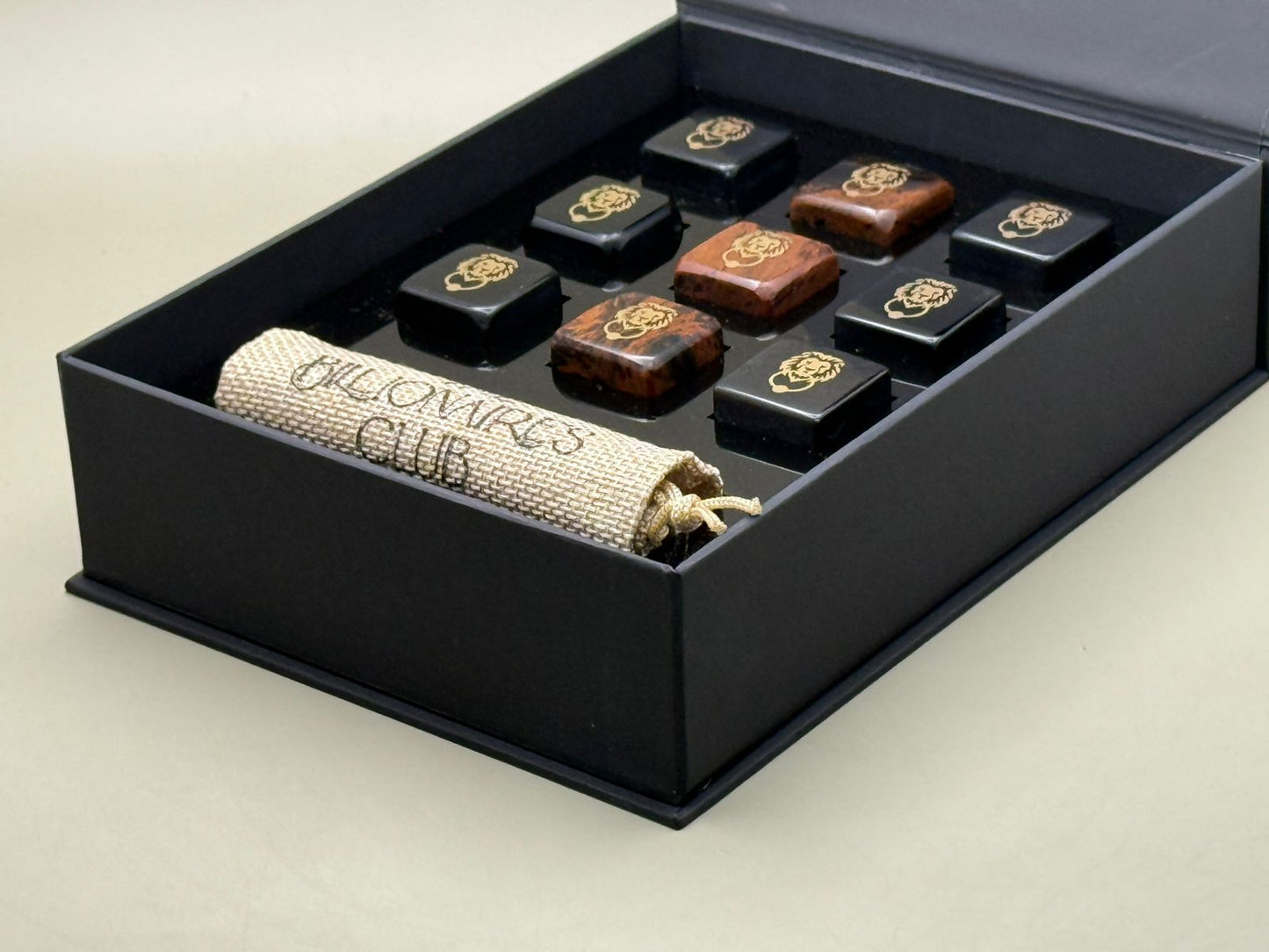 TBC Obsidian Whiskey Stone Set